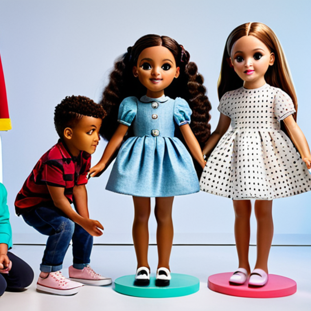 LOL 서프라이즈의 최신 트렌드 - Fashion Collaboration**

"A group of fully clothed, diverse children admiring a life-sized LOL Surpr...