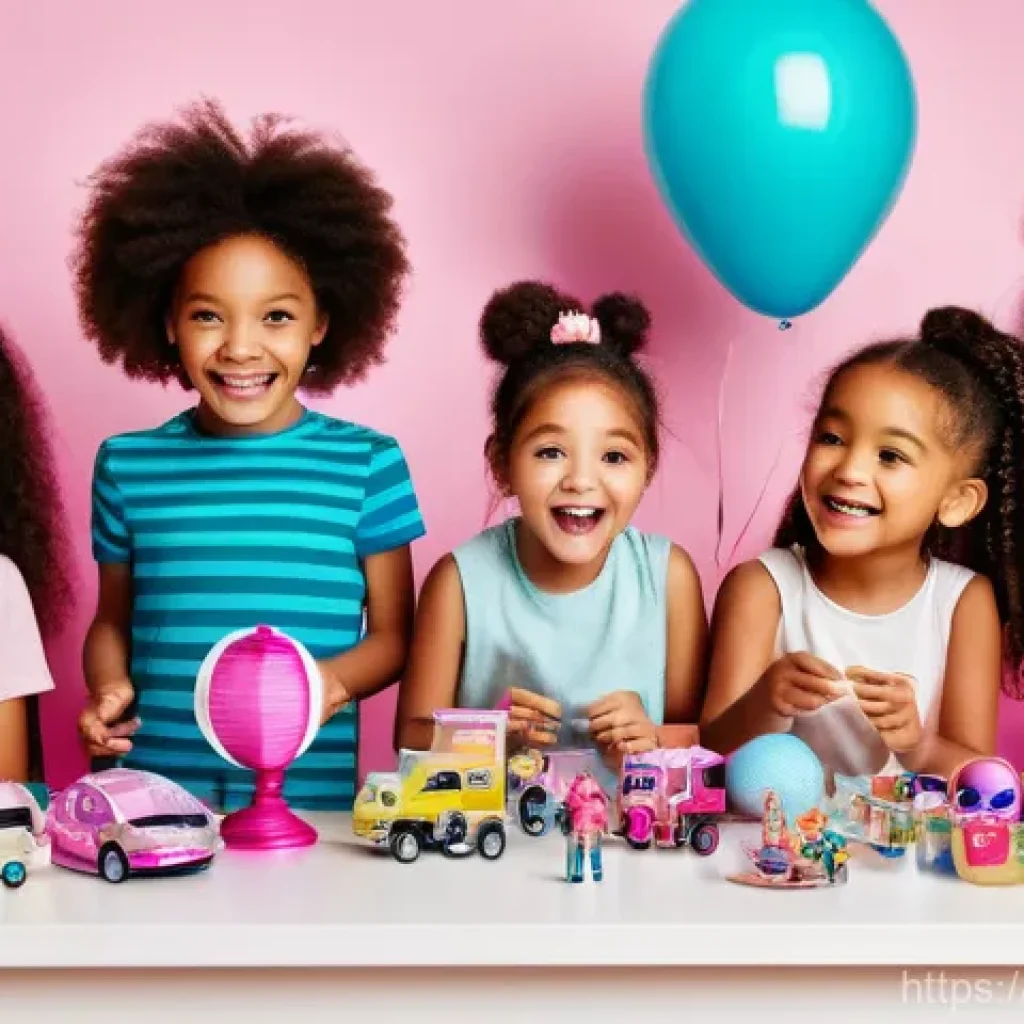 LOL 서프라이즈의 소비자 참여와 팬 콘텐츠 활용 - **Prompt 1: The Excitement of Unboxing**
    "A brightly lit, joyful scene featuring a diverse group...