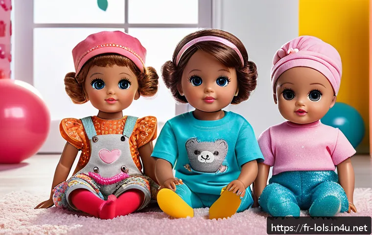 LOL 서프라이즈의 주요 소비자 연령층 분석 - A lively and colorful playroom scene featuring children aged 4 to 7 years playing with LOL Surprise ...
