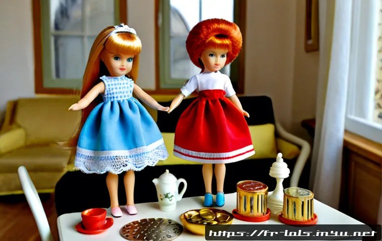 LOL 서프라이즈 플레이 세트 비교 - Photorealistic side-by-side comparison of two colorful collectible fashion doll play sets on a tidy ...